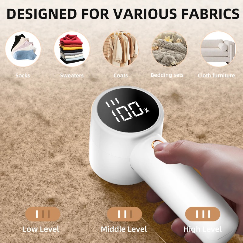 Epilator Wireless - Removedor de fiapos elétrico digital aparador