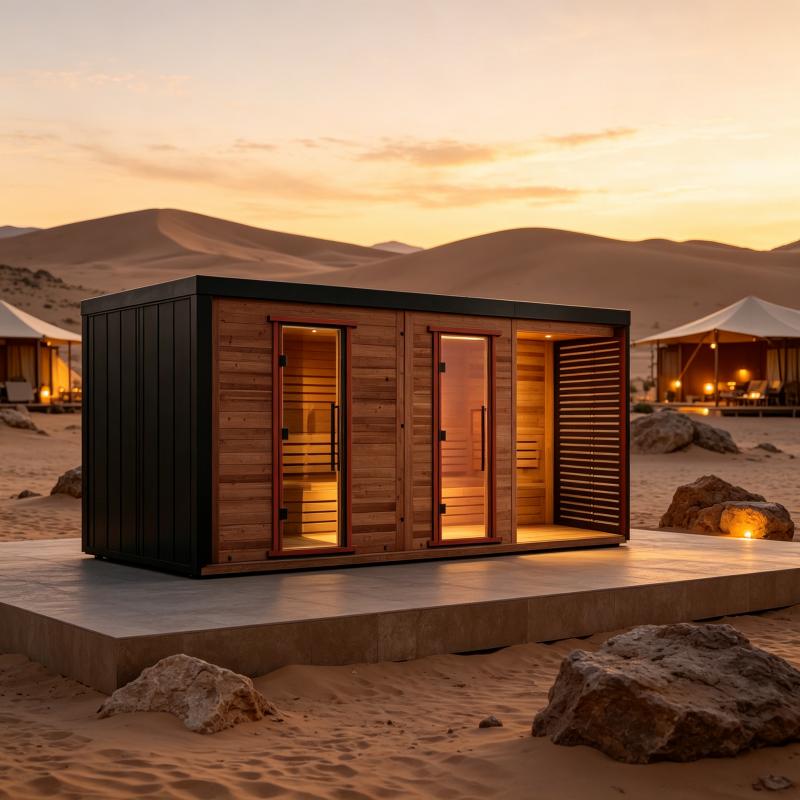 Wellness Resort Spa - Sauna de Madeira Personalizada para Ambientes