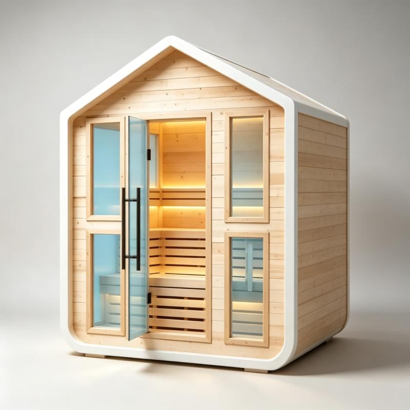 Cabine de sauna de luxo, feita - Spa And Wellness Hotel avaliação e preço