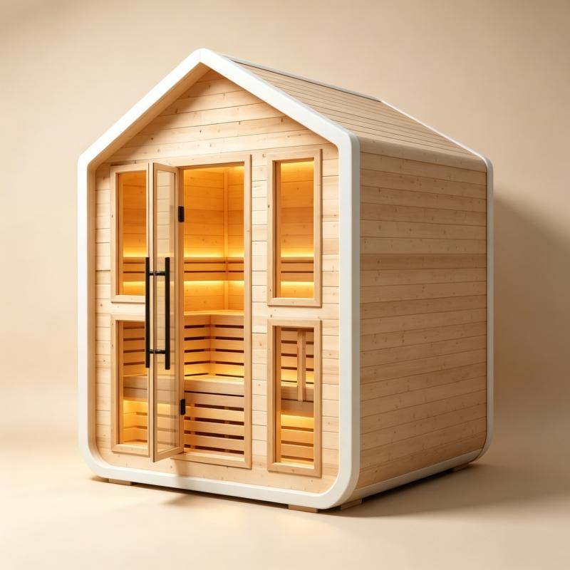 Cabine de sauna de luxo, feita - Spa And Wellness Hotel avaliação e preço