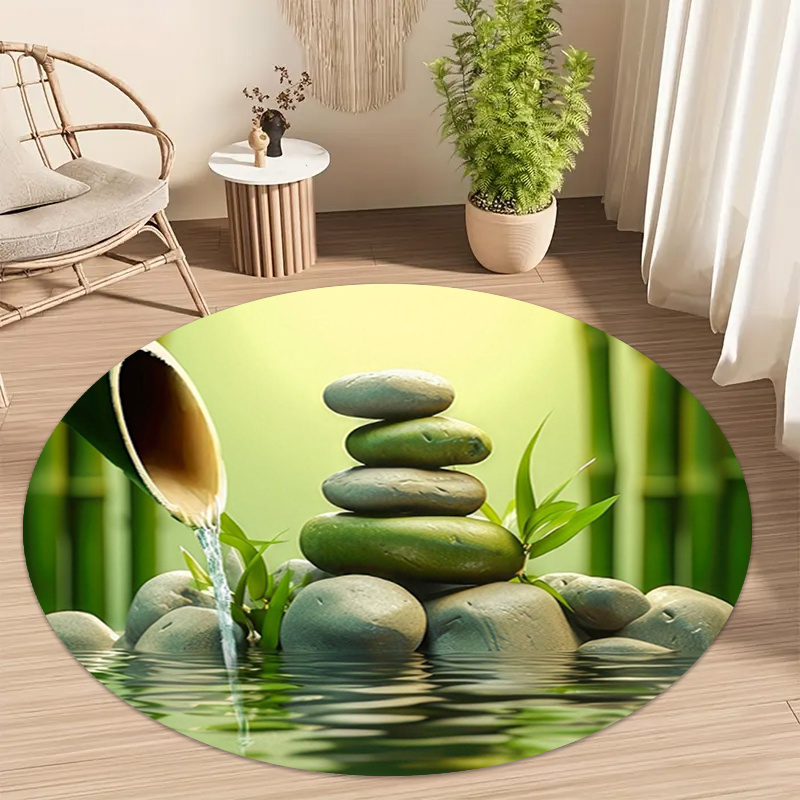 Tapete Redondo Zen de Bambu co - Spa And Wellness Hotel avaliação e preço